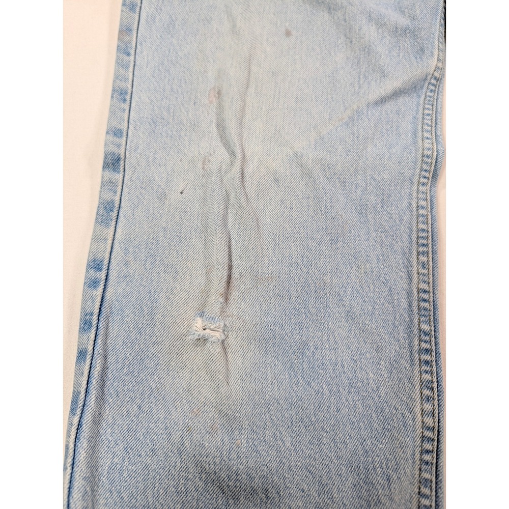 Carhartt B17STW Relaxed Fit Jeans Mens 34x34 Stonewash Blue Distressed Denim - Picture 2 of 8